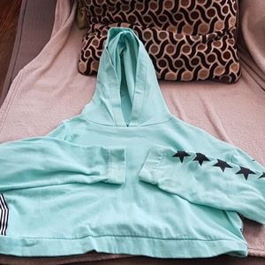 Blue hoodie